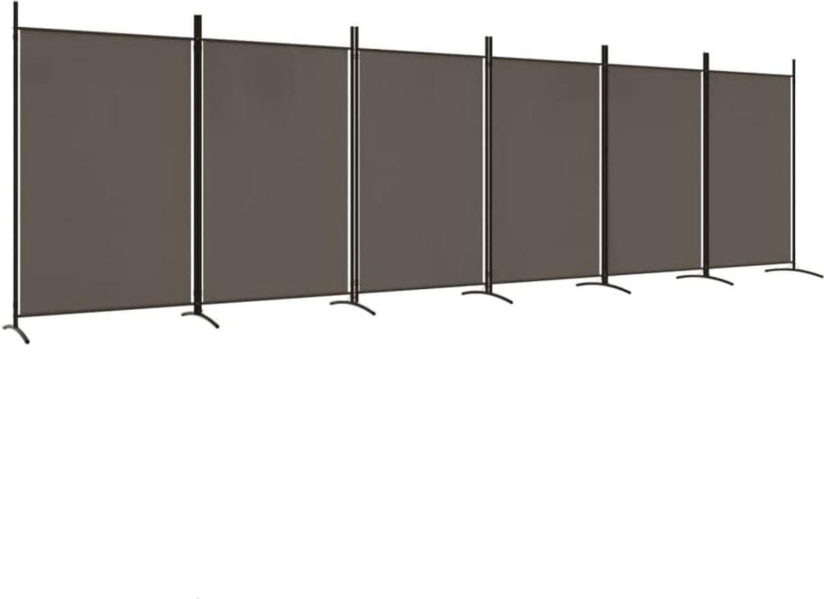 Opvouwbare Room Divider met 6 Panelen voor Privacy en Decoratie, 520 x 180 cm
