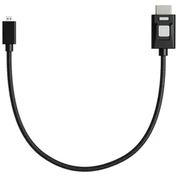 4kP60 Locking HDR Micro to Full HDMI 30 cm High Speed Kabel