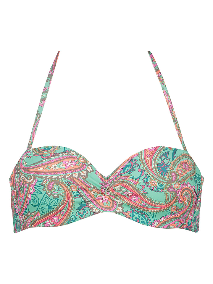 Venice Bikini-Oberteil in Mint/ Pink - 38D-Cup