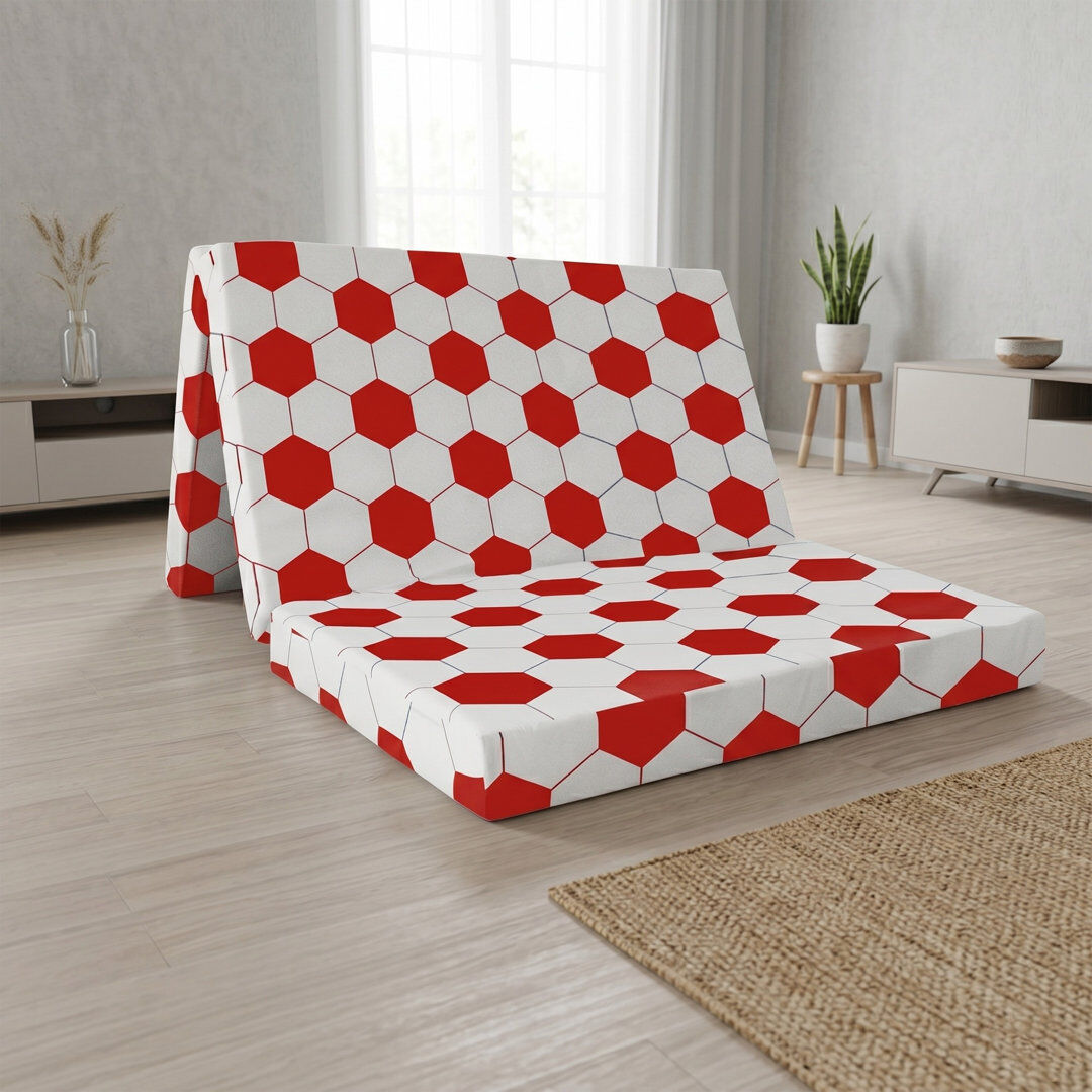 Dull UK Small Double - DE 120 X 190 Cm Symple Stuff Foam Mattress Red/White