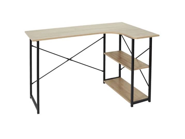 Bureau d'angle - HOME DECO FACTORY - Job - Pratique - Noir et marron