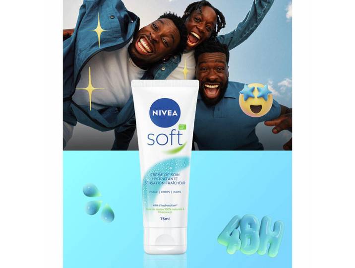 NIVEA Soft Crème Hydratante Tube - 75 ml