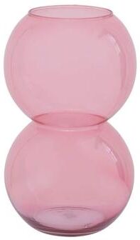 Urban Nature Culture Vase Recyled Glass Bulb Branded Apricot - Pink