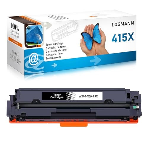 LOSMANN Zwarte toner compatibel met HP 415X W2030X met chip