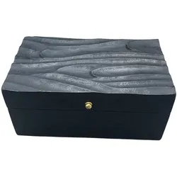 Vintage Deco - Multi Purpose Box - 22x12x10cm - Black Swirls