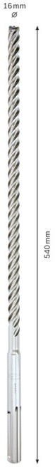 BOSCH Foret marteau en carbure brasé SDS-max 16X540 mm (2608578613)