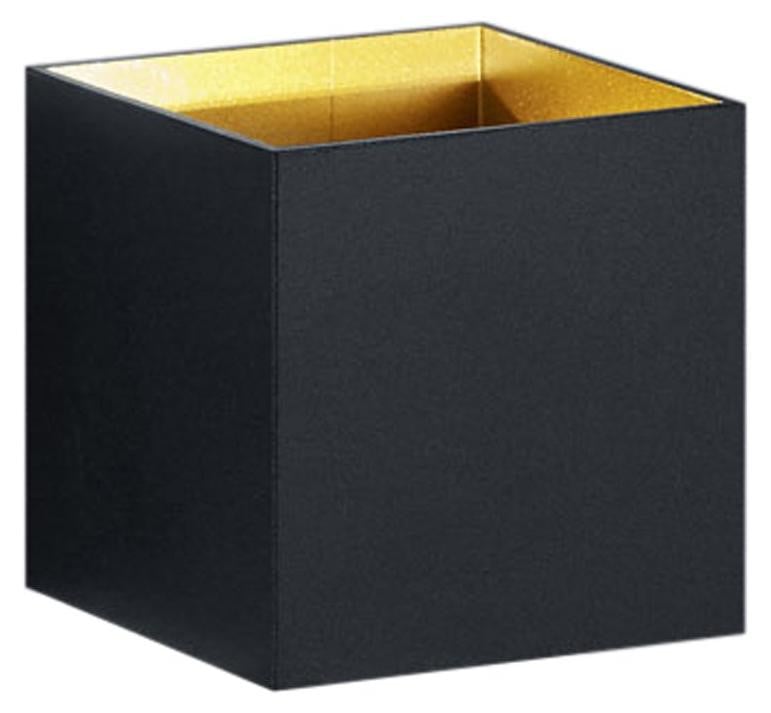 TRIO Design wandspot Louis Up-Down zwart met goud voor accentverlichting