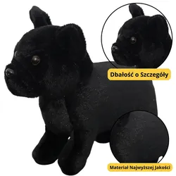 Plüsch Maskottchen Kuscheltier Kleiner Hund Schwarz 19cm