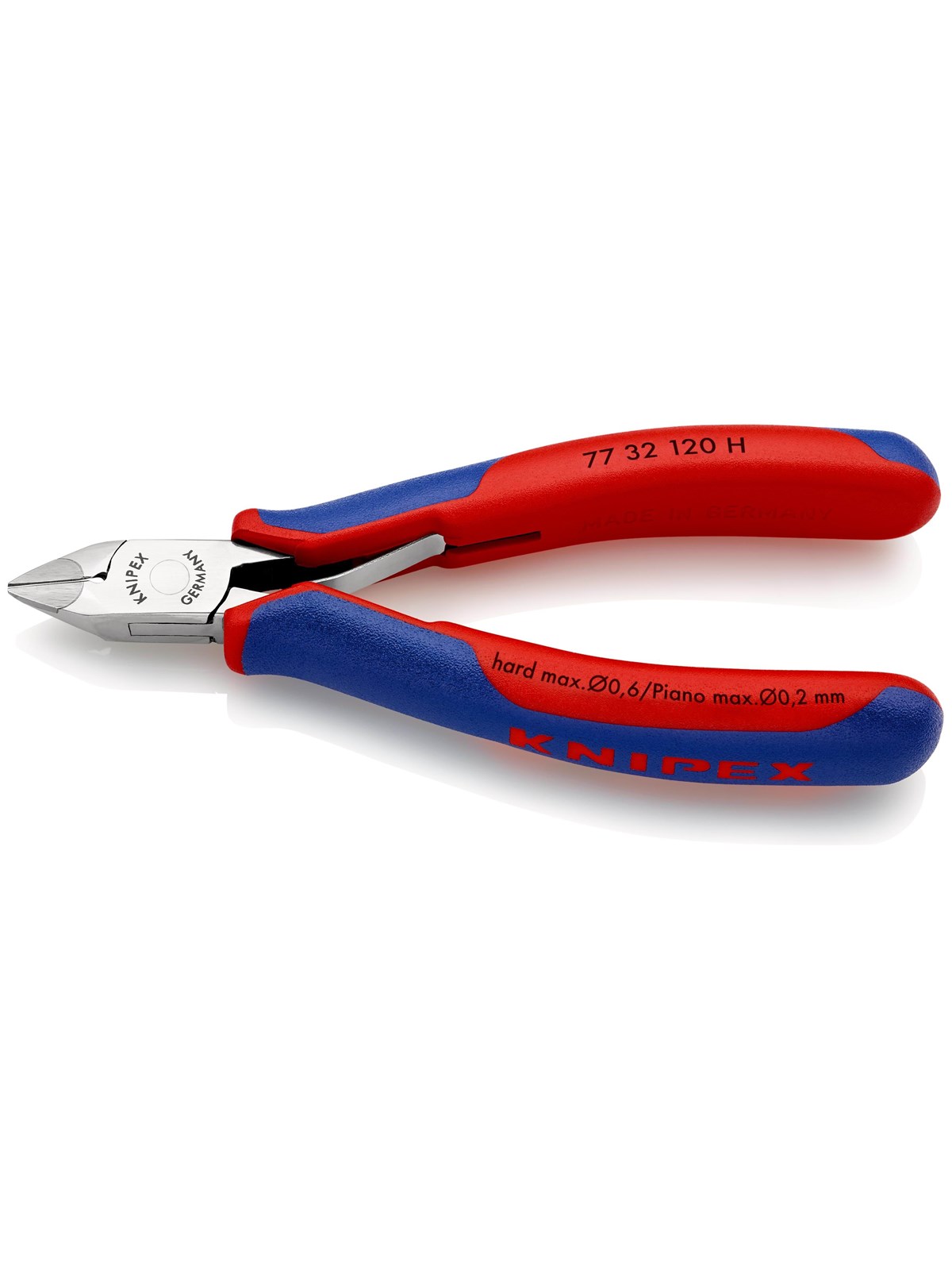 KNIPEX Elektronik-Seitenschneider, mit eingesetzter Hartmetallschneide