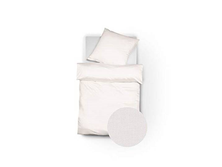 Fleuresse G-463651-2043-0108 Porto Bettwäscheset, Buntgewebe, beige, 38.0 x 28.0 x 5.0 cm