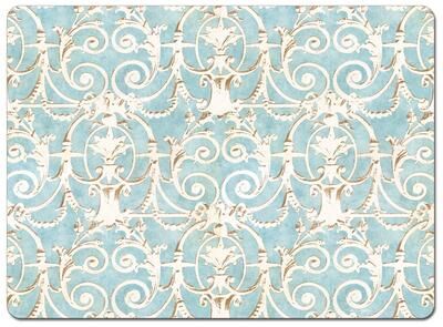 CounterArt Hardboard Placemat, Elegant Romance, Set of 4, Made in the USA