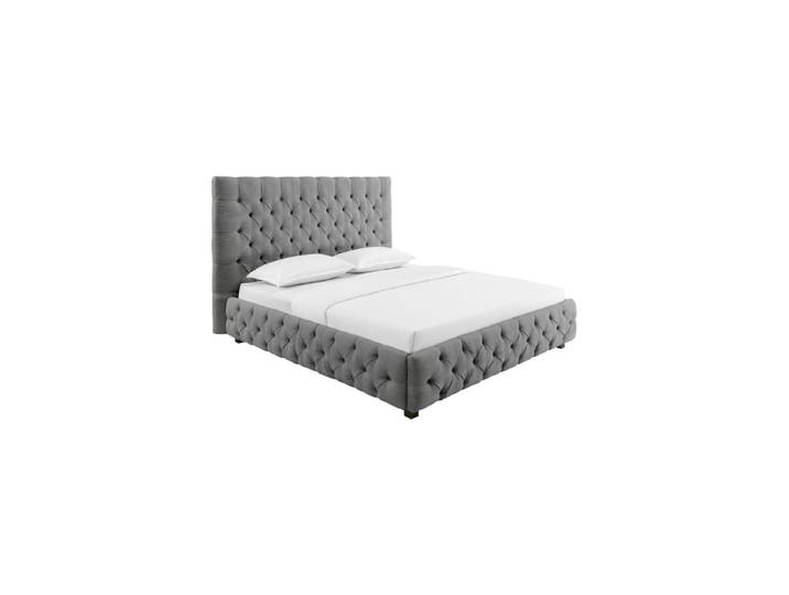 Design Bettrahmen „Paris Chesterfield“, verschiedene Grössen Leinen Grau Invicta Interiors