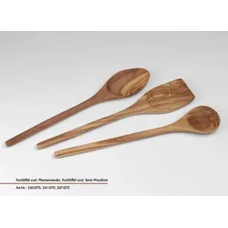 Pfannenwender JUSTINUS OLIVENHOLZ (BHT 6,40x1,40x33 cm) - braun - BHT 6,40x1,40x33 cm