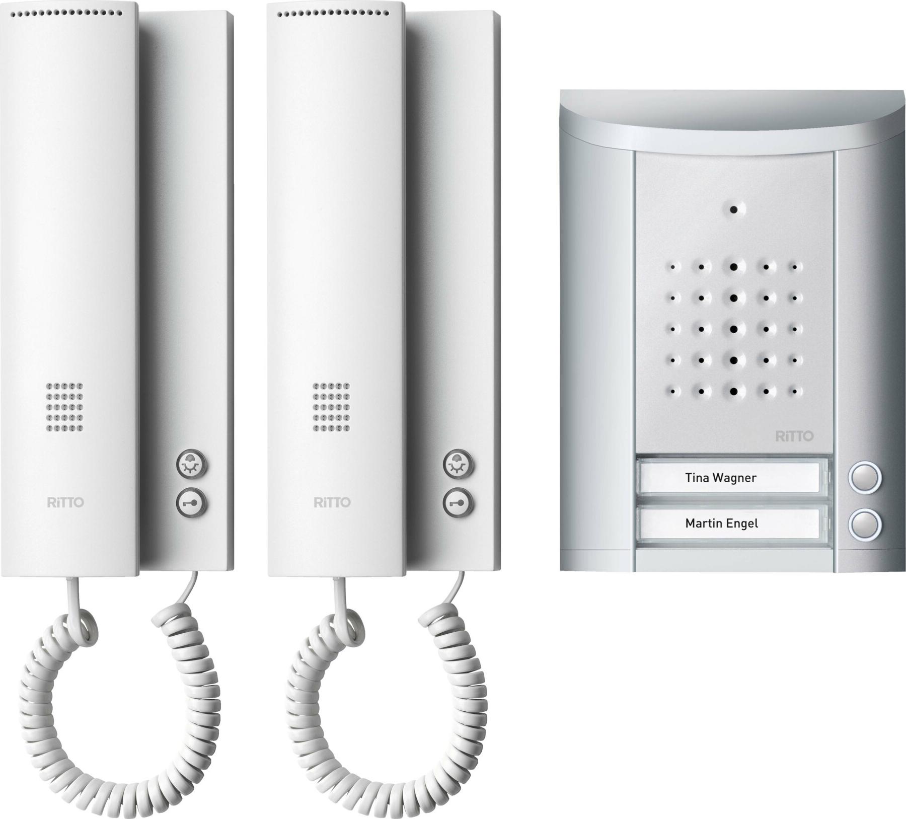 Schneider Electric Entravox Türsprechanlage Kabelgebunden Komplett-Set 2 Familienhaus