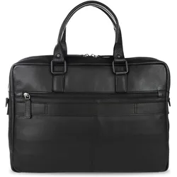 Bugatti Joel Aktentasche Leder 37 cm Laptopfach (15", Universal), Notebooktasche, Schwarz