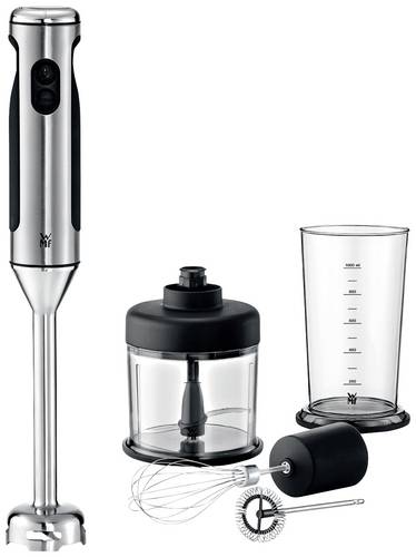 WMF Lineo Stabmixer 700W Turbofunktion, mit Standfuß, mit Mixbecher Edelstahl, Schwarz