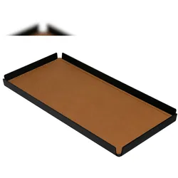 Stil Casa Stil Haus, Set 6 Tabletts pro Hotelzimmer, Innenraum aus Polyurethan gepaart, 35x17 cm, Saffiano Farbe Wüste (Wüste).