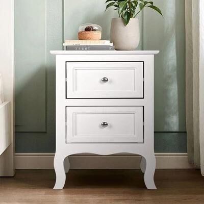 All Categories Goods 2 Layer White Bedside Table With Storage Drawer & Organizer For Bedroom 2 Layer White Bedside Table With Storage Drawer & Organizer For Bedroom