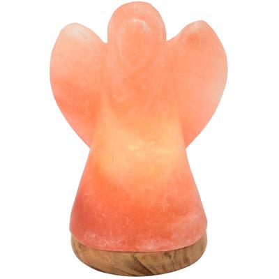 WAGNER LIFE DESIGN Salzkristall-Tischlampe "Engel", orange, H: 19cm, 1 Stk., Leuchten, Handgefertigt aus Salzkristall - jeder Stein ein Unikat, H: ca.19 cm