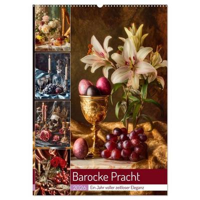 Barocke Pracht (Wandkalender 2026 DIN A2 hoch), CALVENDO Monatskalender