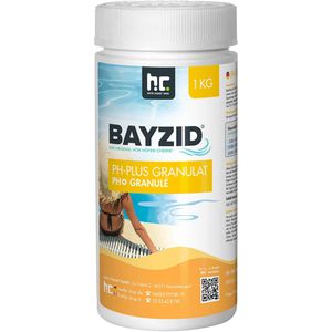 Höfer-Chemie PH-Plus Bayzid 100 % Natriumcarbonat, Granulat, für Pool und Schwimmbad, schnellwirkend, Dose 1 kg