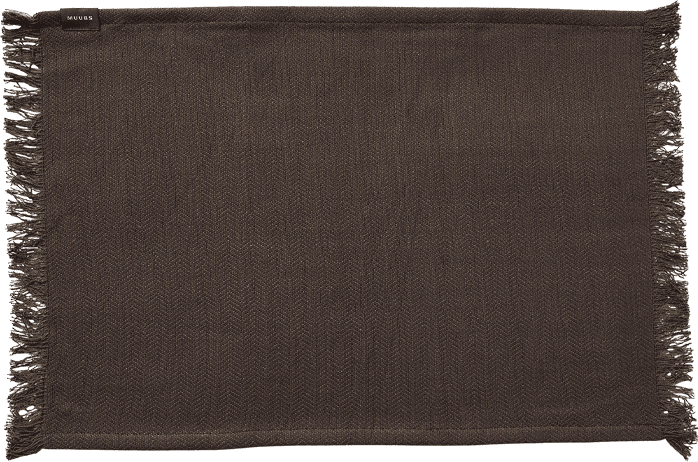 Muubs Umami Dækkeserviet 50x36 Cm - Sort/brun
