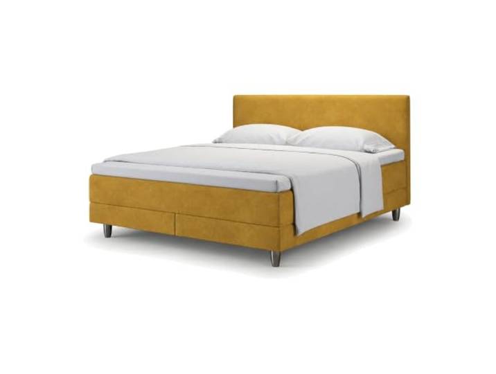 neo Boxspringbett mit Matratze & Kaltschaum-Topper – enjoy Breite in cm 80, Länge in cm 200, Farbe Senf