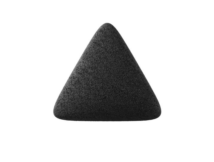 Dreieckiges Zierkissen Nook aus Bouclé - Anthrazit - Bouclé - Luxusbetten24