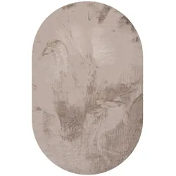 benuta Nest - Kunstfell-Teppich Dave Taupe 150x230 cm