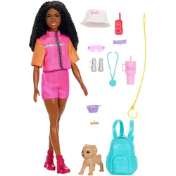 Barbie Outdoor-Abenteuer Modepuppe Brooklyn im Abenteueroutfit