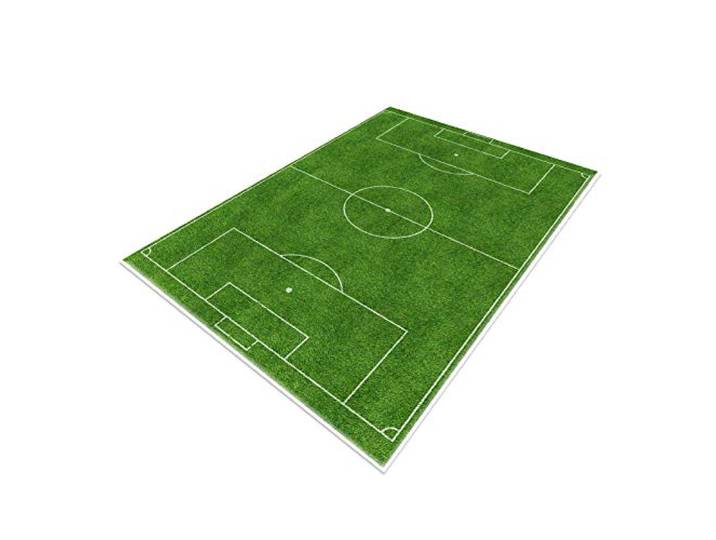 TYKTZXY Fussball Teppich FußBall, Funs Home Decor Spielmatte füR Jugendzimmer Jungen MäDchen Sport Theme Room Green 160×230cm