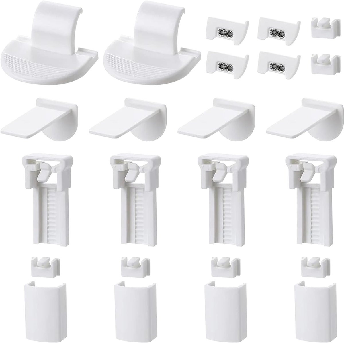 Set van 24 plisségordijn montage accessoires voor gordijnophanging