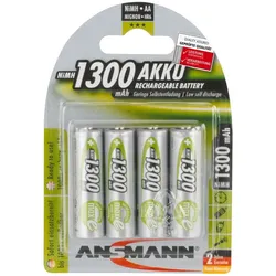 Ansmann 5030792 1x4 Ansmann maxE NiMH Akku Mignon AA 1300 mAh(T)