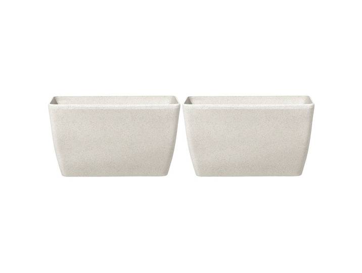 BLUMENTOPF 2er-Set hellbeige rechteckig 74/32/45 cm Baris