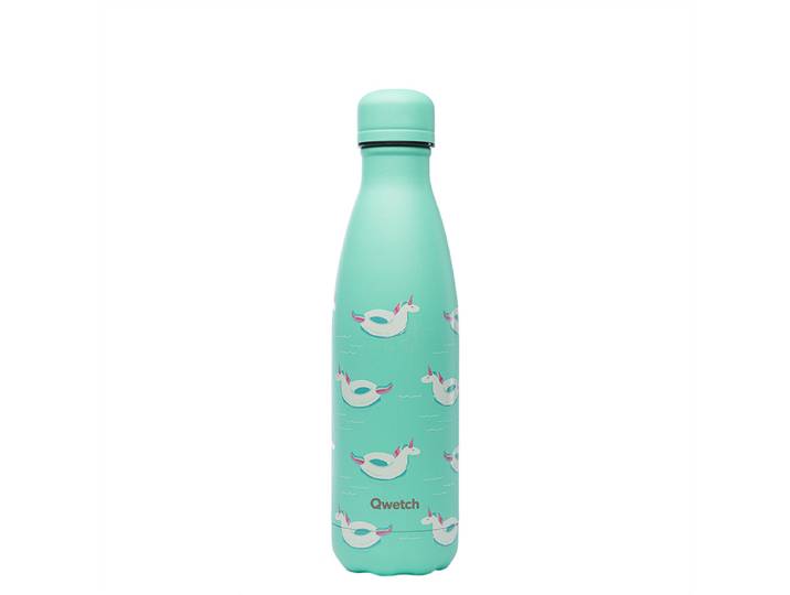 Qwetch Summer Isolierte Stahlflasche 500ml türkis