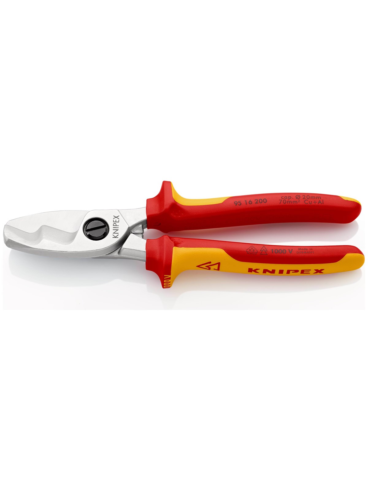 KNIPEX Kabelscheren, mit Doppelschneide
