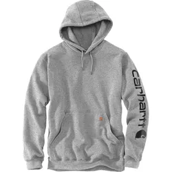 Carhartt Iconic K288 Logo, Kapuzenpullover - Hellgrau/Schwarz - XL