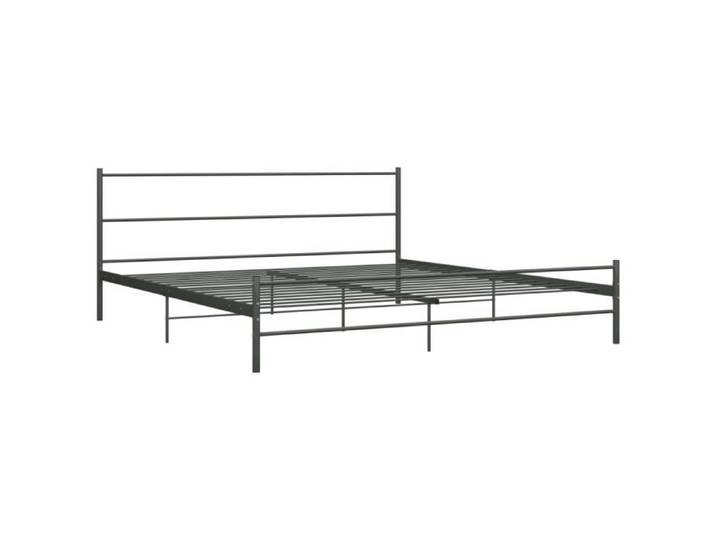 Lit adulte Classique - Gris Métal - 180 x 200 cm