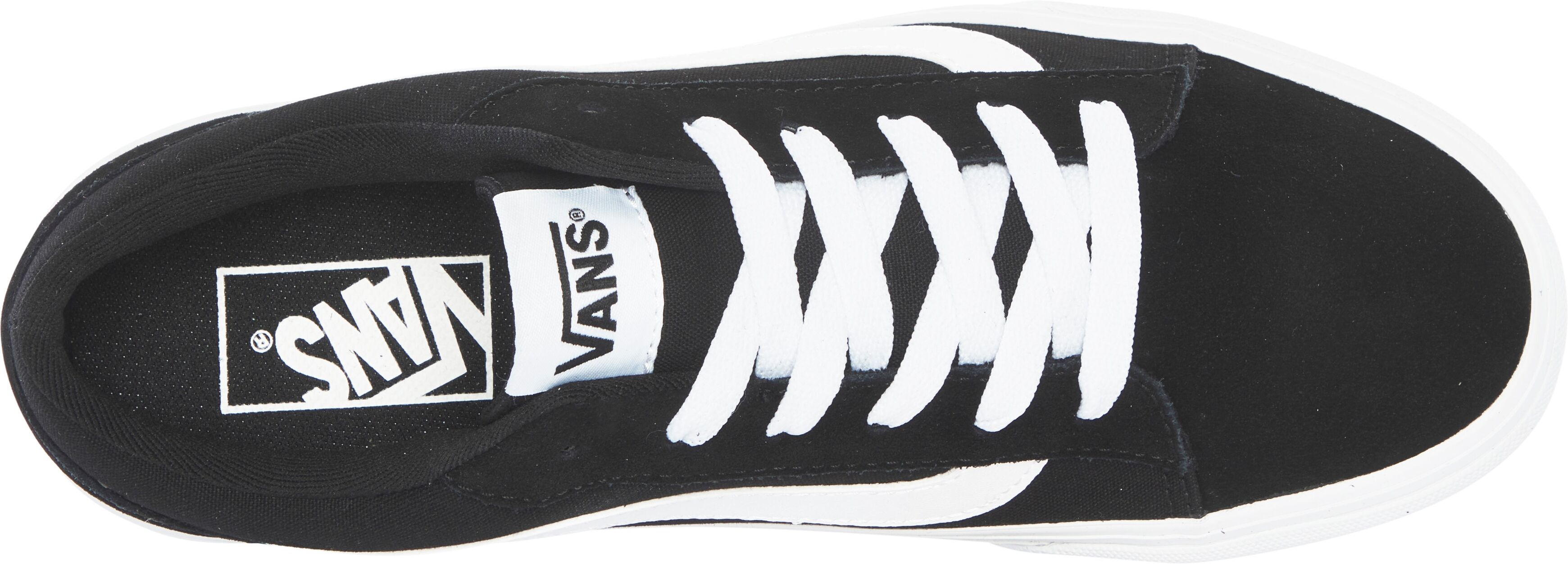 Sneaker VANS "Vero LS", Damen, Gr. 36, schwarz-weiss (schwarz, weiß), Leder, Schuhe Sneaker, Double Lacing - Doppelschnürung schwarz, weiß 36