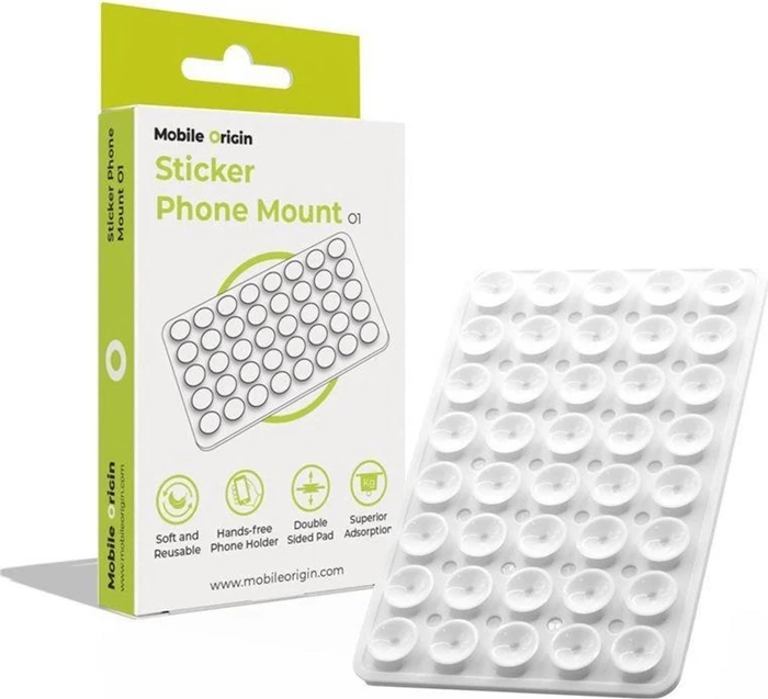 Mobile Origin Sticker Phone Mount O1 White