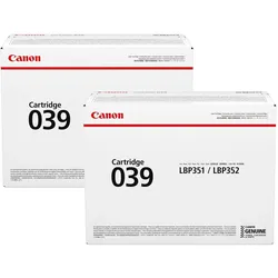 Canon Original Toner 039 Doppelpack schwarz (OP0287C001)
