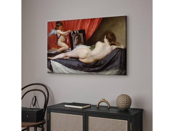 Toile La Vénus de Rokeby Feutre Marron/Marron 60 x 40cm