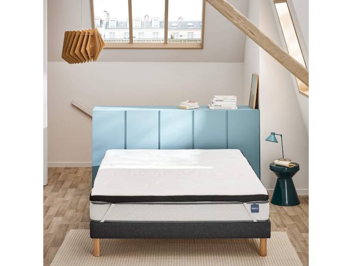 Pack surmatelas Memomax à mémoire de forme 140x190 cm et oreiller 60x60 cm Bultex
