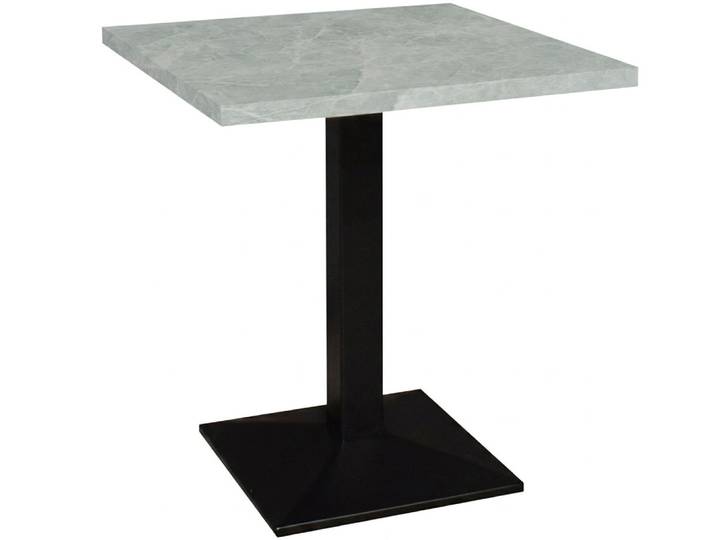Mäusbacher Big Bistro Metall Quadrat-Säulengestell, eckige Platte BHT 70x75x70 cm