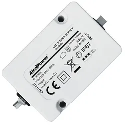 Alcapower LED-Schaltnetzteil 24V 12W 0,5A Wasserdicht IP67, Kompakt für Beleuchtung, Universelle Montage, Hohe Zuverlässigkeit ALC-12-24