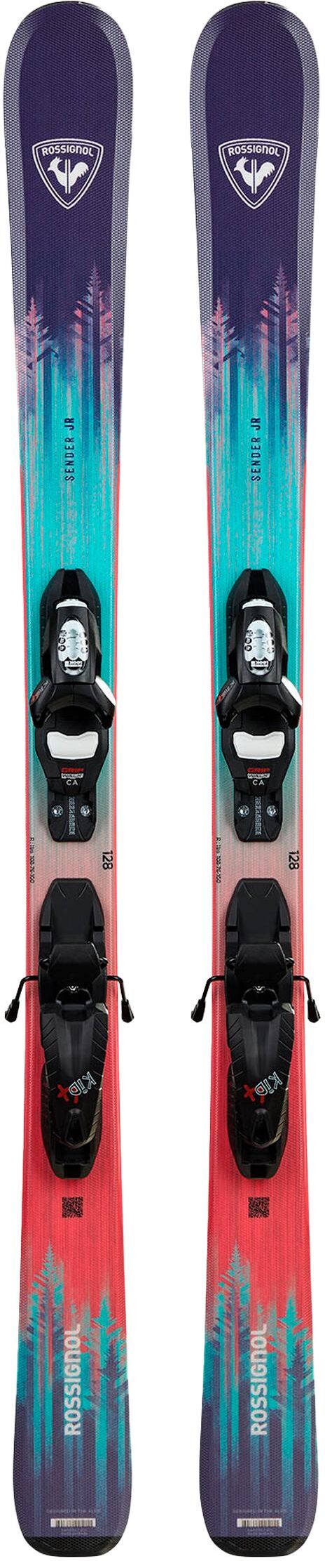 Rossignol  - Pack Ski Sender Jr Kidx - 122 + Kid 4 Gw B76 Black - Ski