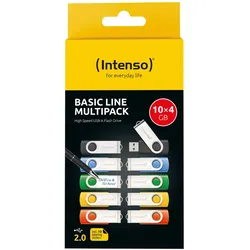 Intenso Basic Line Multipack USB-Sticks 10 x 4 GB