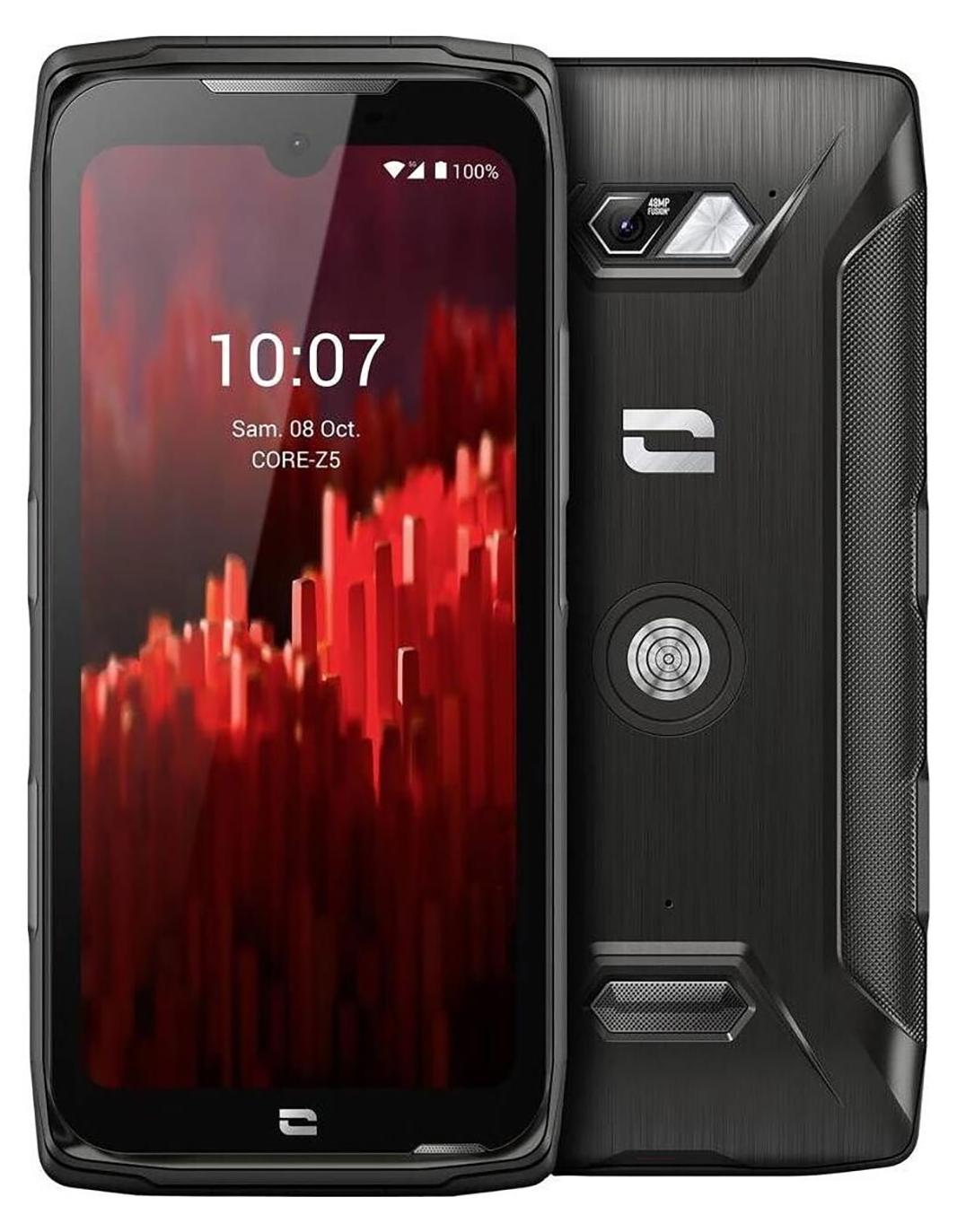 Crosscall CORE-Z5, 15,4 cm (6.08"), 1520 x 720 Pixel, 4 GB, 64 GB, 48 MP, Schwarz
