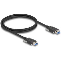 Delock USB-Kabel USB 3.2 Gen1 USB-A Stecker, USB-A Stecker 1.00 m Schwarz Rund 80998
