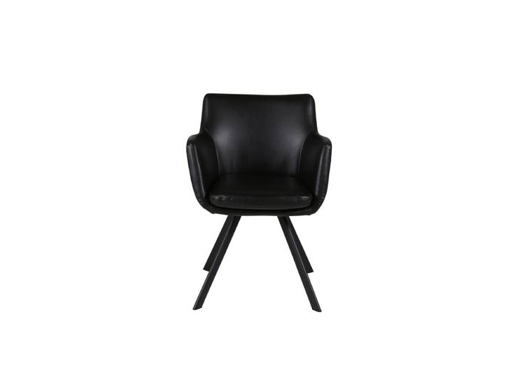 Fauteuil PU noir